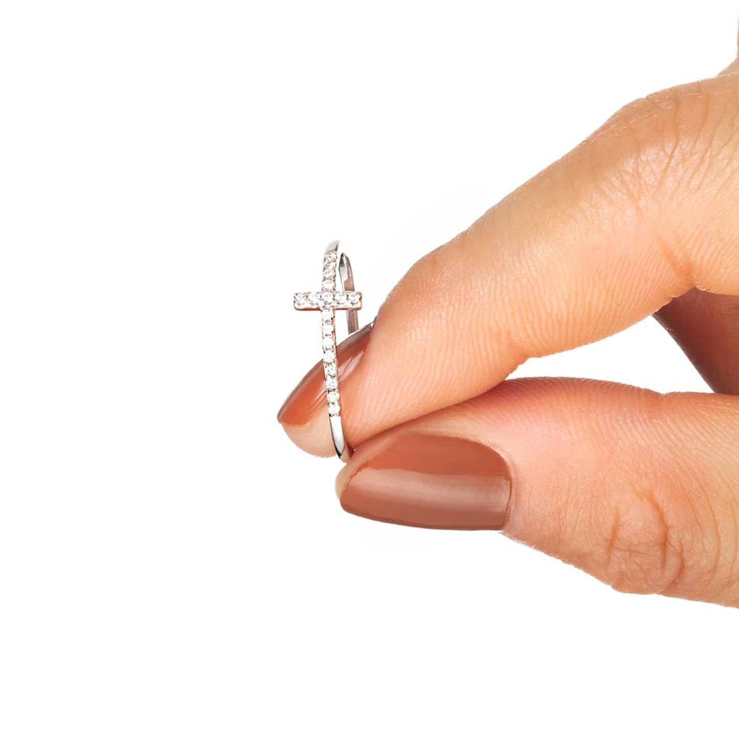 Cross .925 Sterling Silver Ring