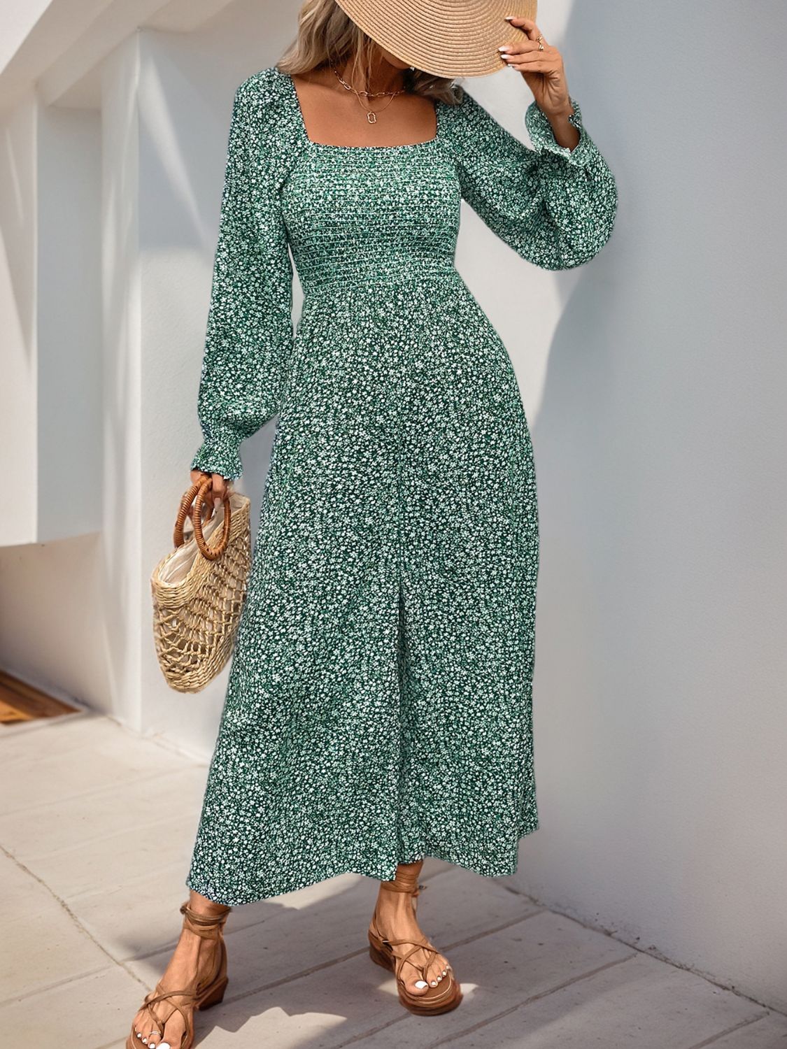 Floral Smocked Romper