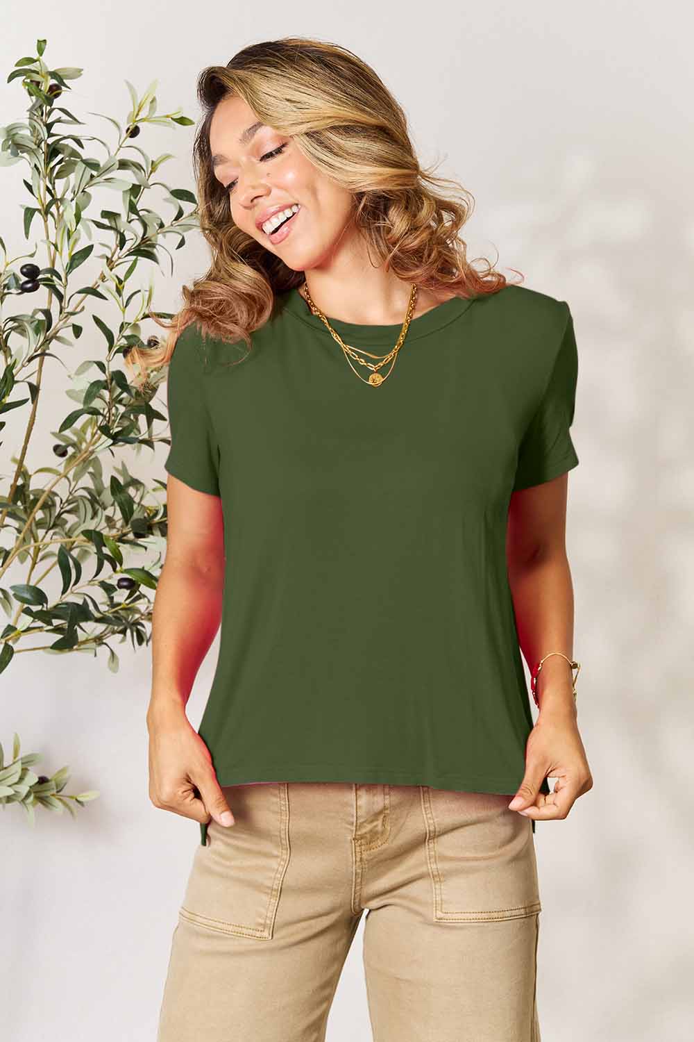 Round Neck Short Sleeve TShirt