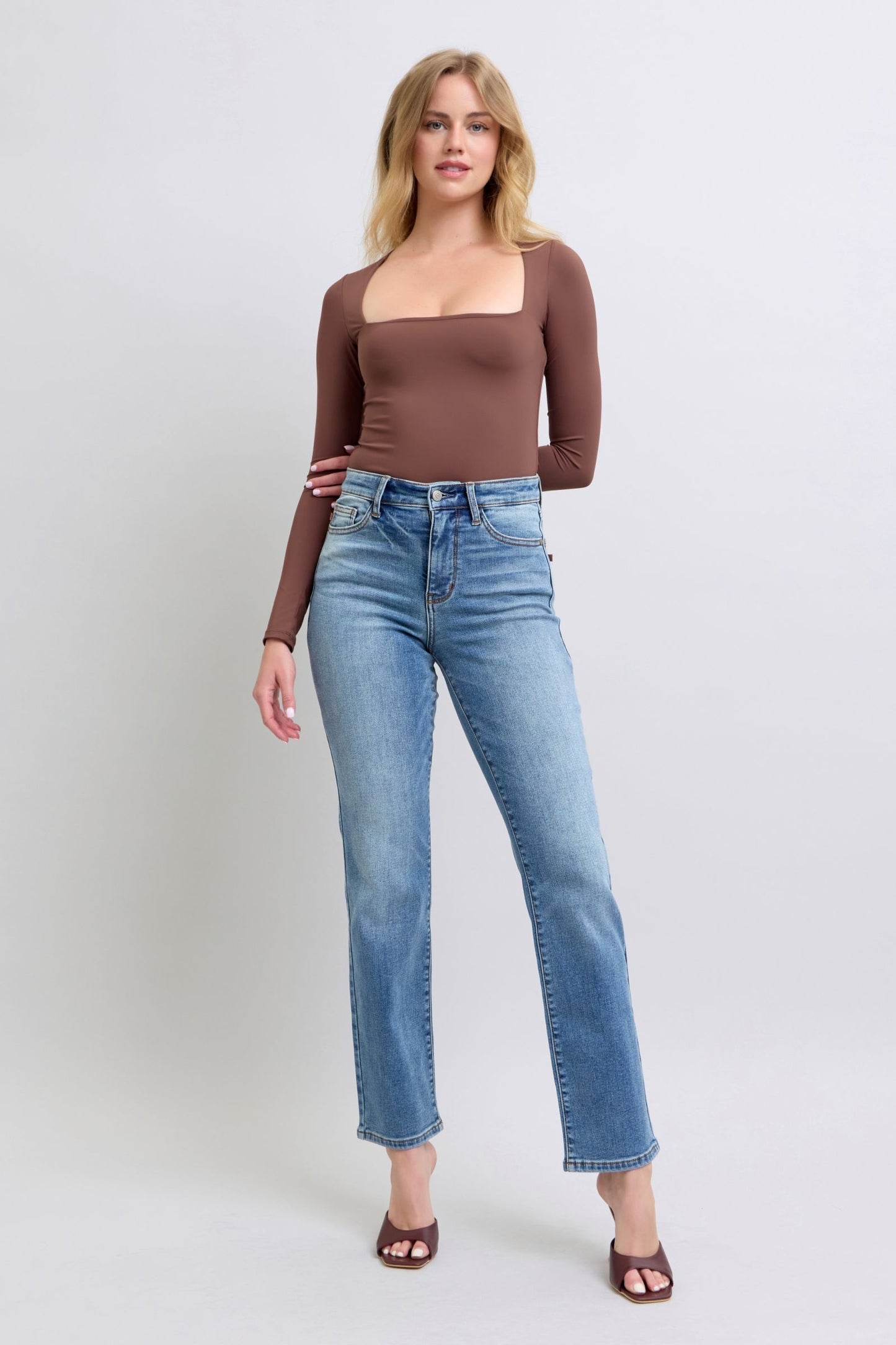 Judy Blue Thermal Lined Straight Jeans