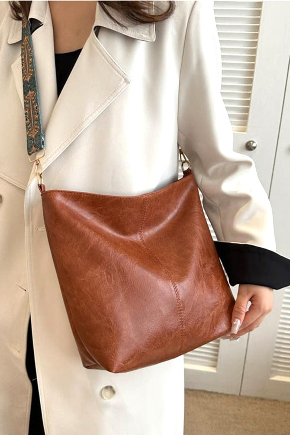 Vegan Leather Crossbody Purse