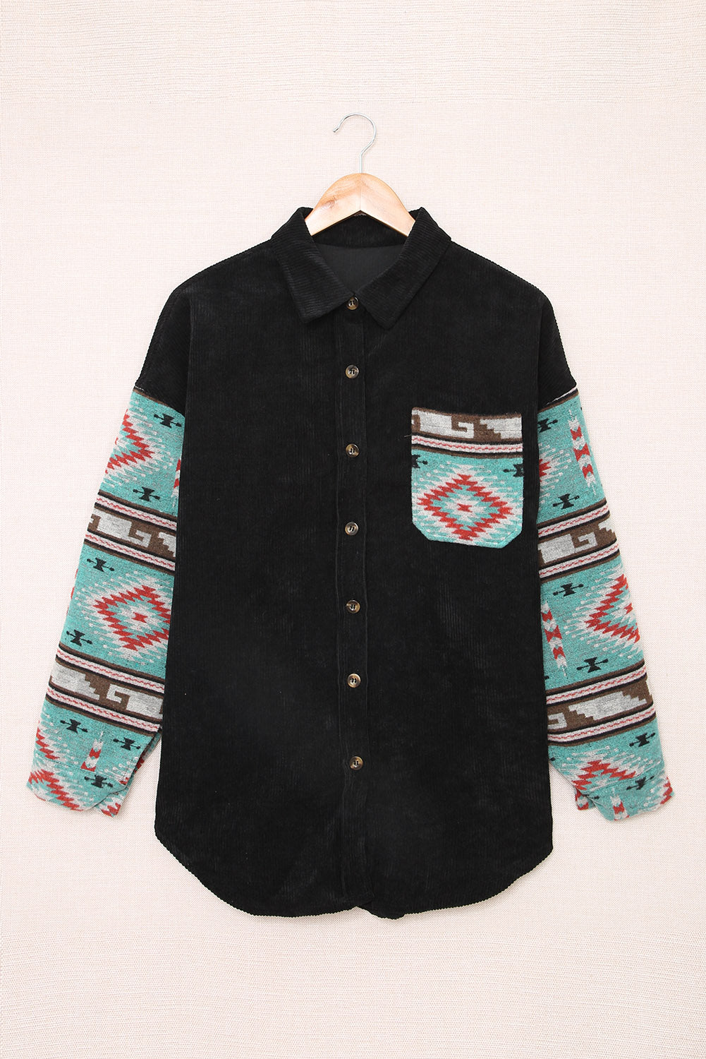 Aztec Collared Shacket