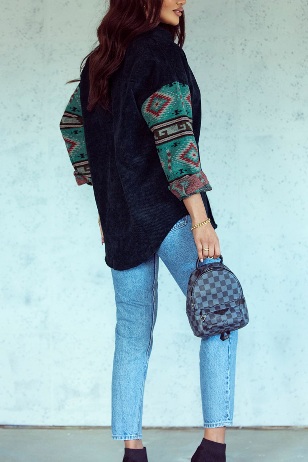 Aztec Collared Shacket