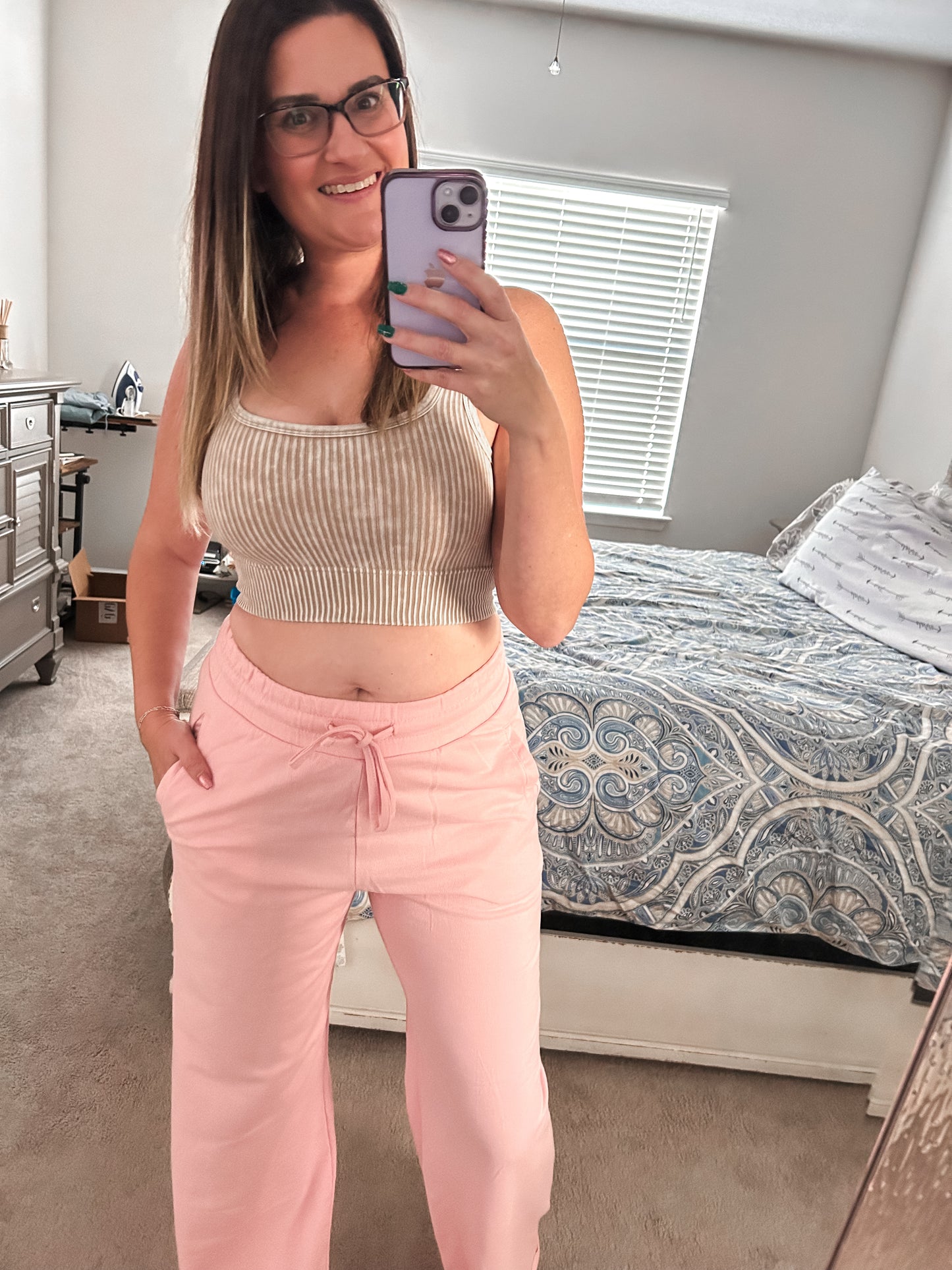 French Terry Wide Leg Lounge Pants