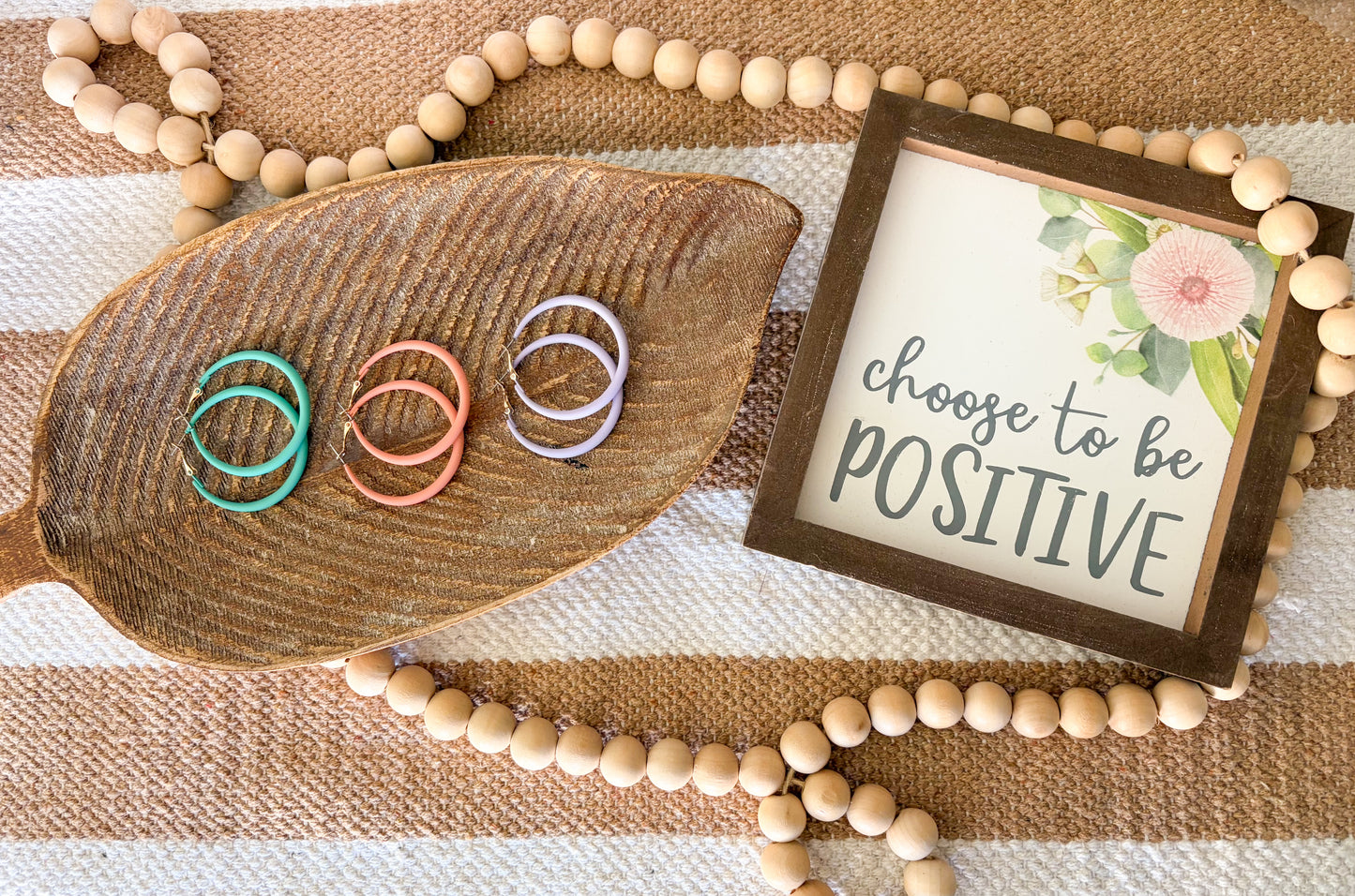 Matte Pastel Hoop Earrings