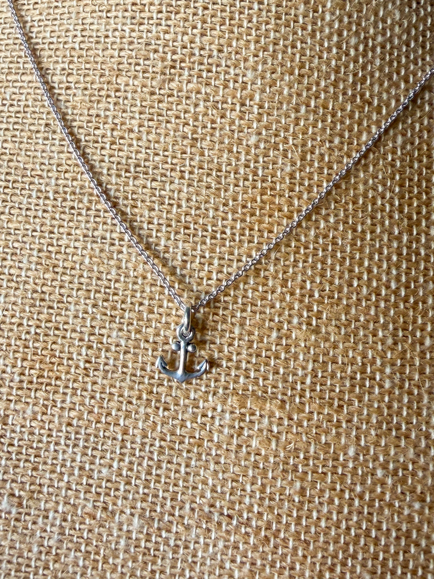 Sterling Silver Anchor Necklace
