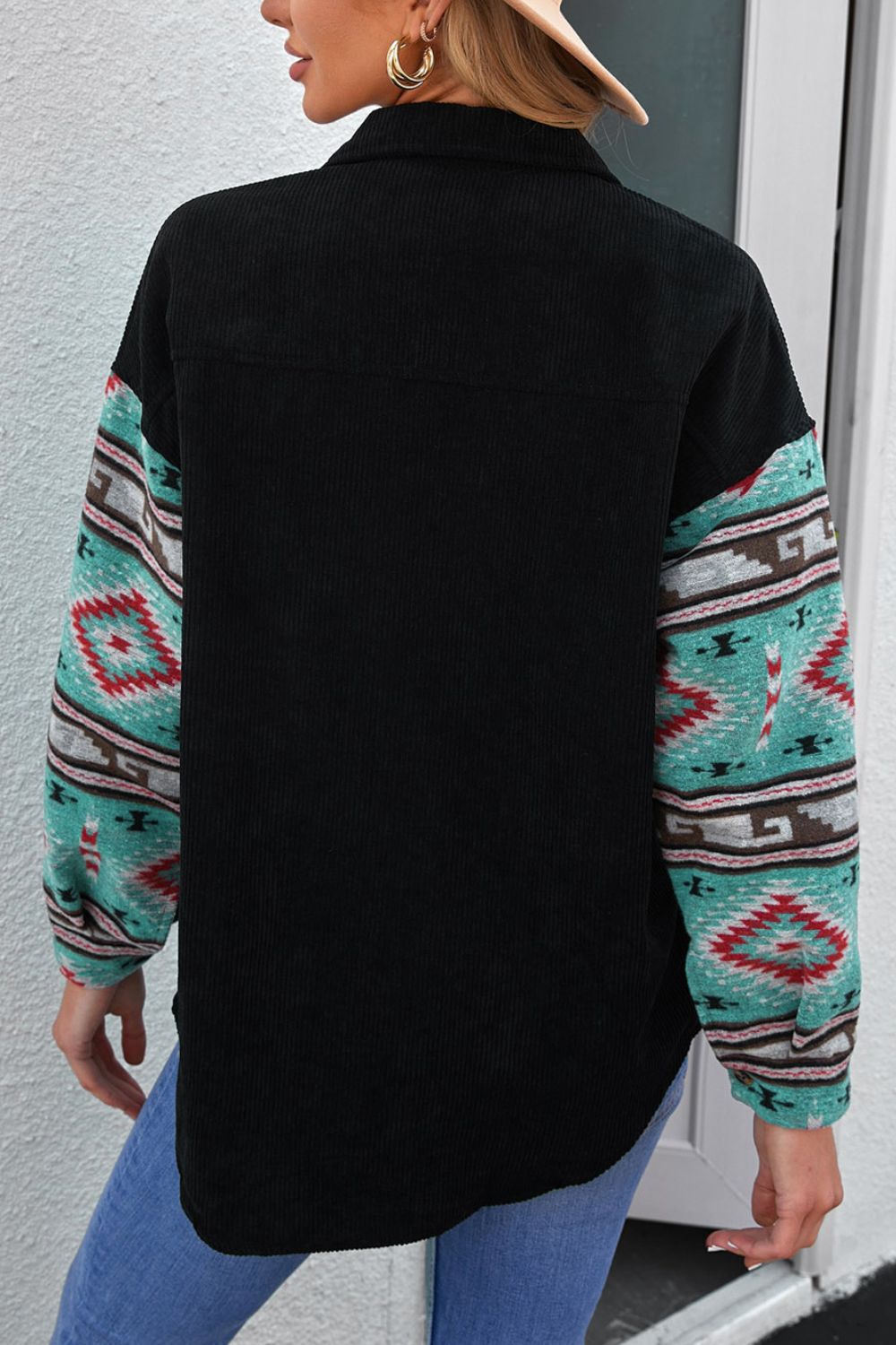 Aztec Collared Shacket