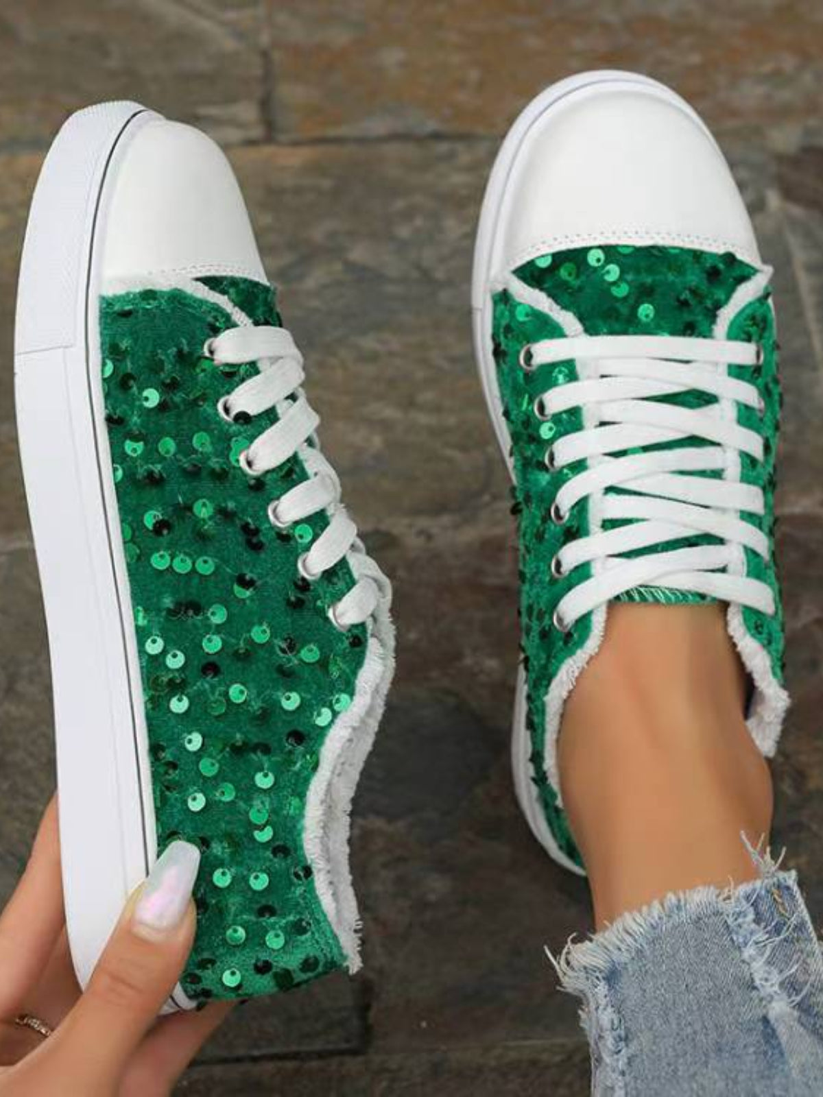 Sequin Sneakers