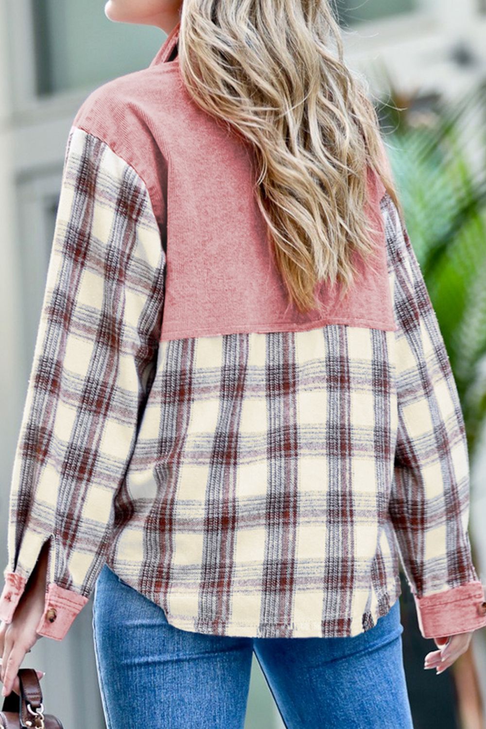 Pocketed Plaid Shacket Flannel