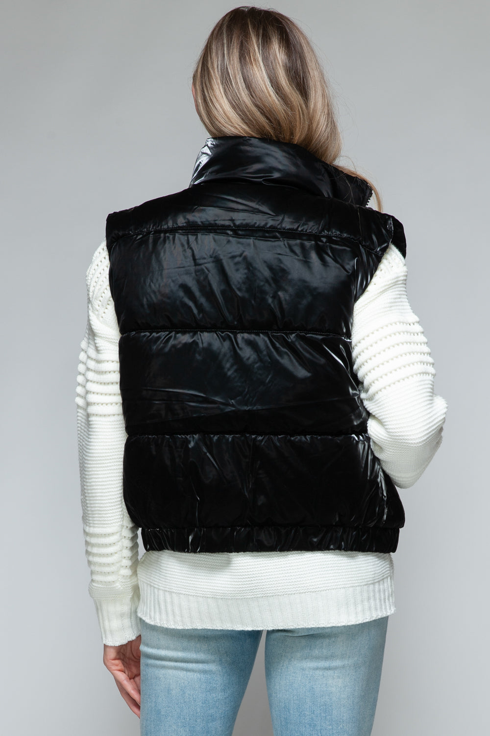 Faux Fur Lining Quilted Vest
