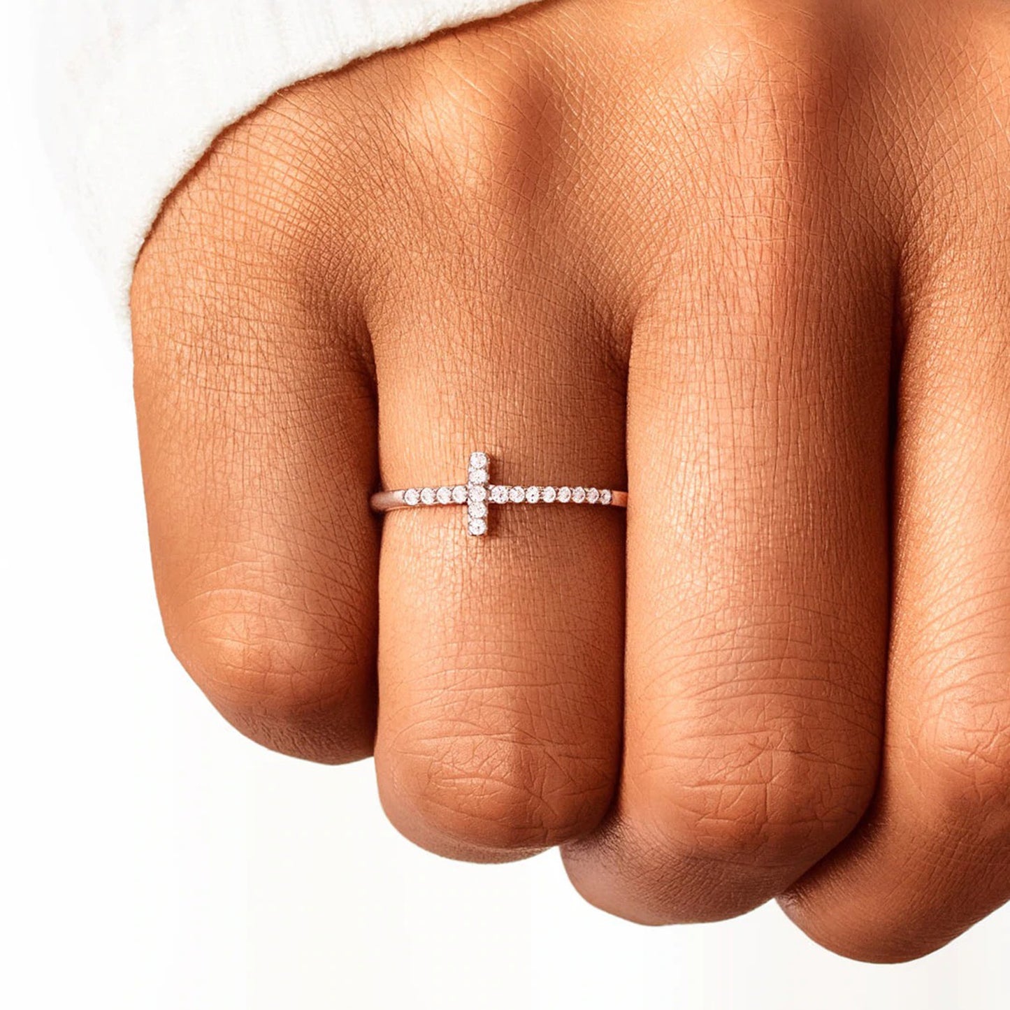 Cross .925 Sterling Silver Ring