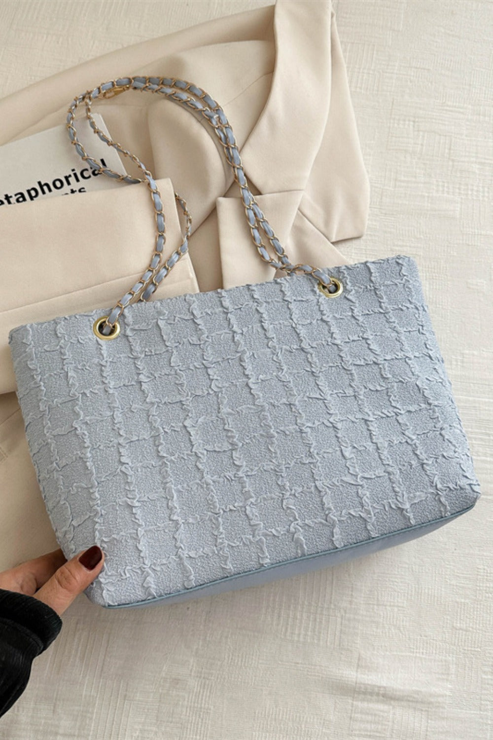 Texture Chain Purse