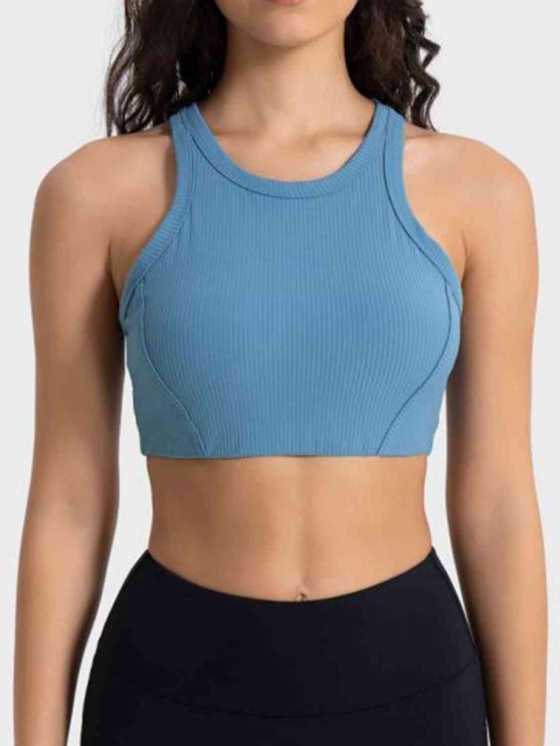*APP EXCLUSIVE* Wide Strap Cropped Sport Tank
