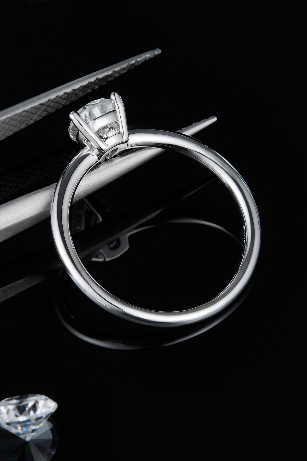 *APP EXCLUSIVE* 1 Carat Moissanite 925 Sterling Silver Solitaire Ring