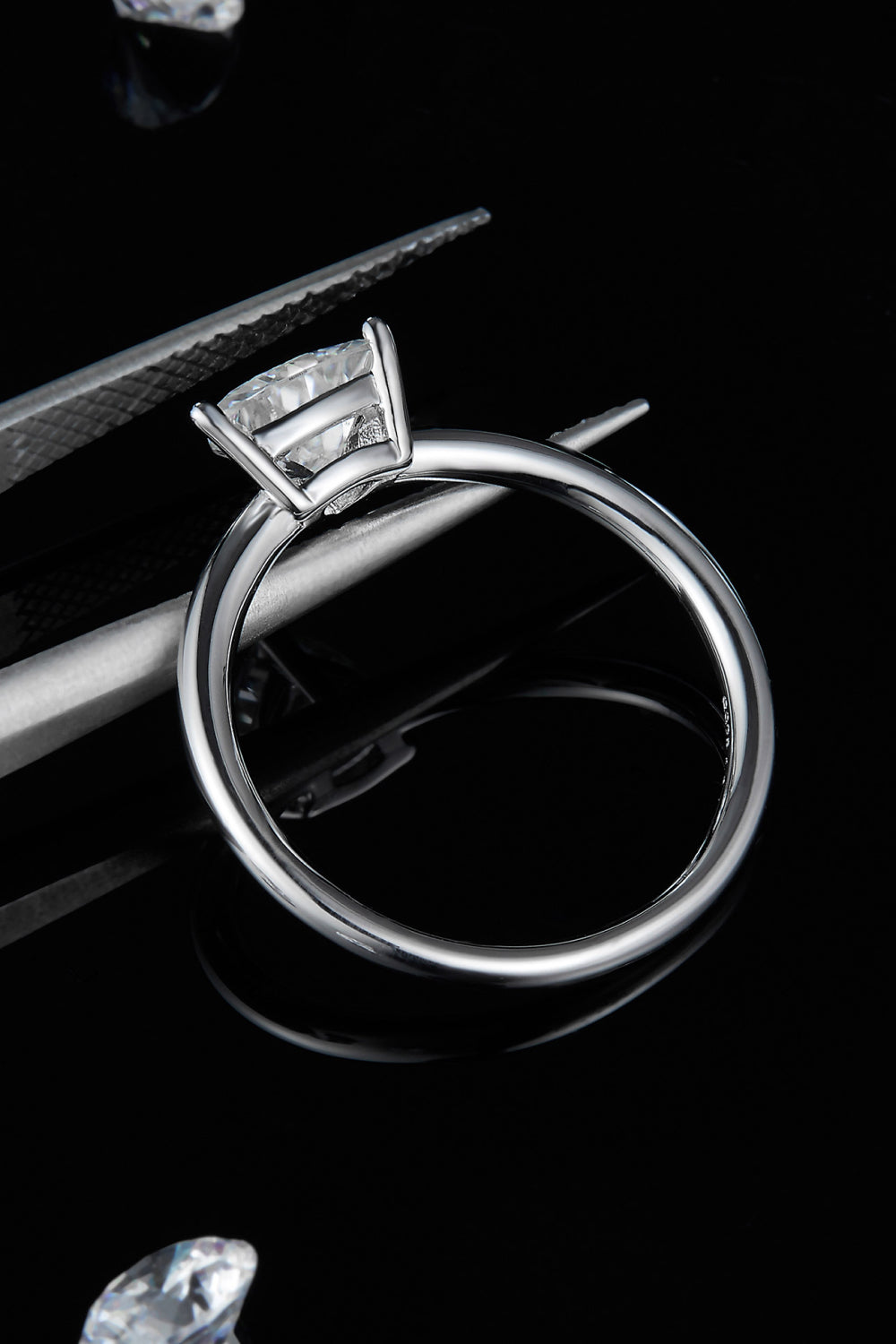 *APP EXCLUSIVE* 1 Carat Moissanite 925 Sterling Silver Solitaire Ring