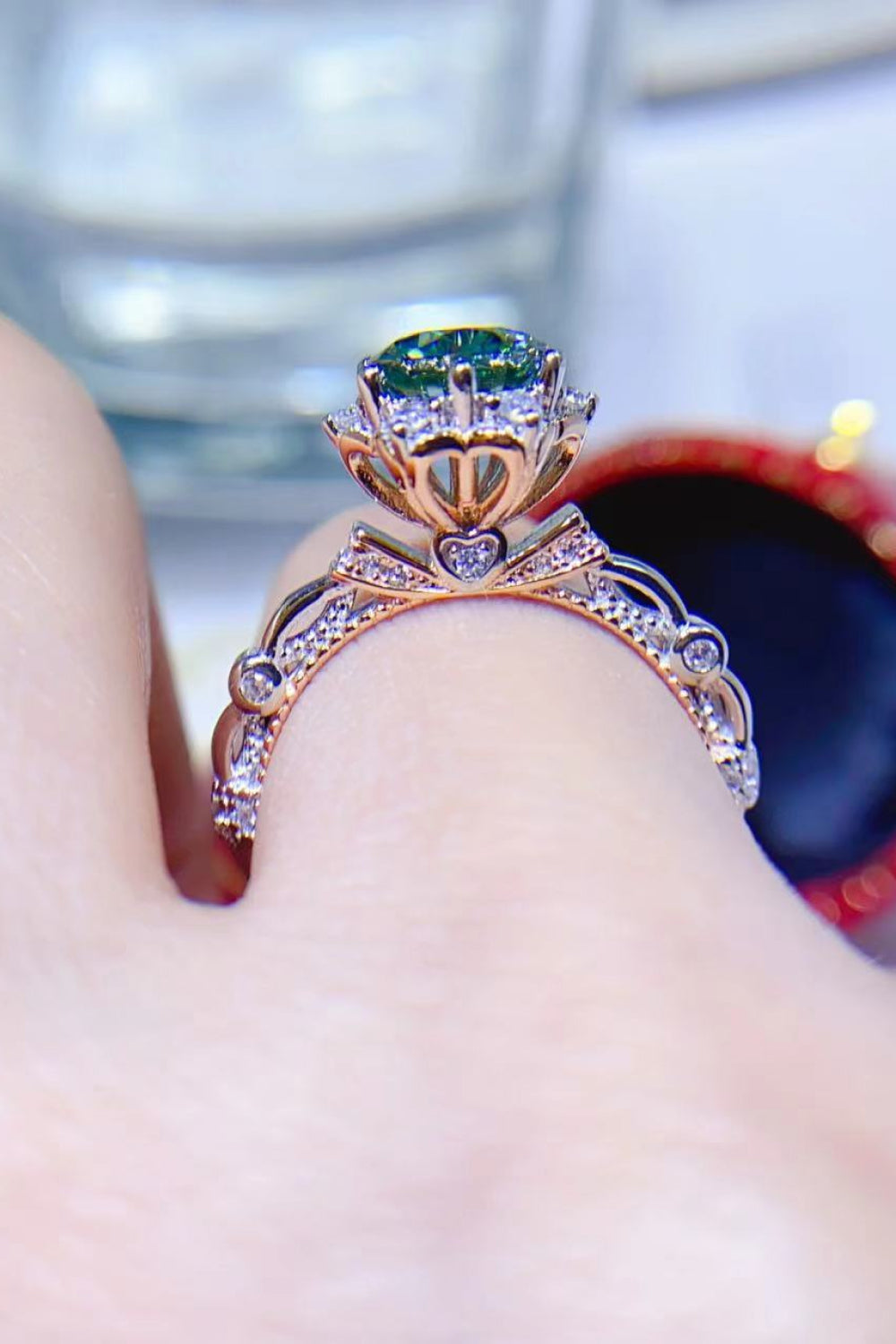 *APP EXCLUSIVE* 1 Carat Moissanite 925 Sterling Silver Ring