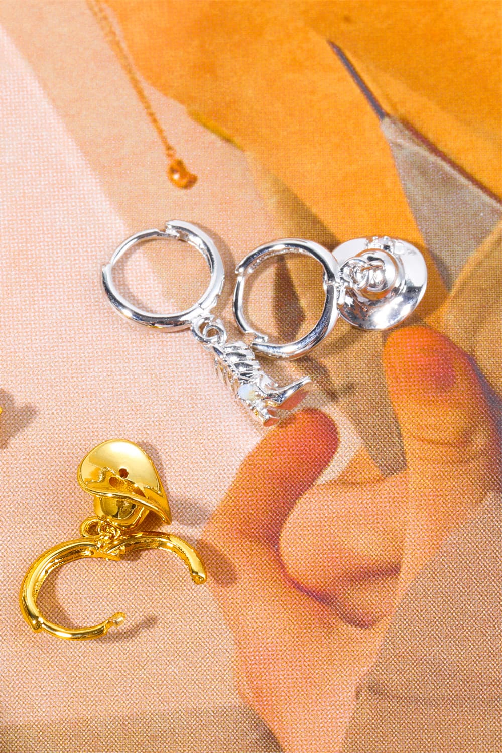 *APP EXCLUSIVE* Hat & Boot Copper 14K Gold Plated Earrings