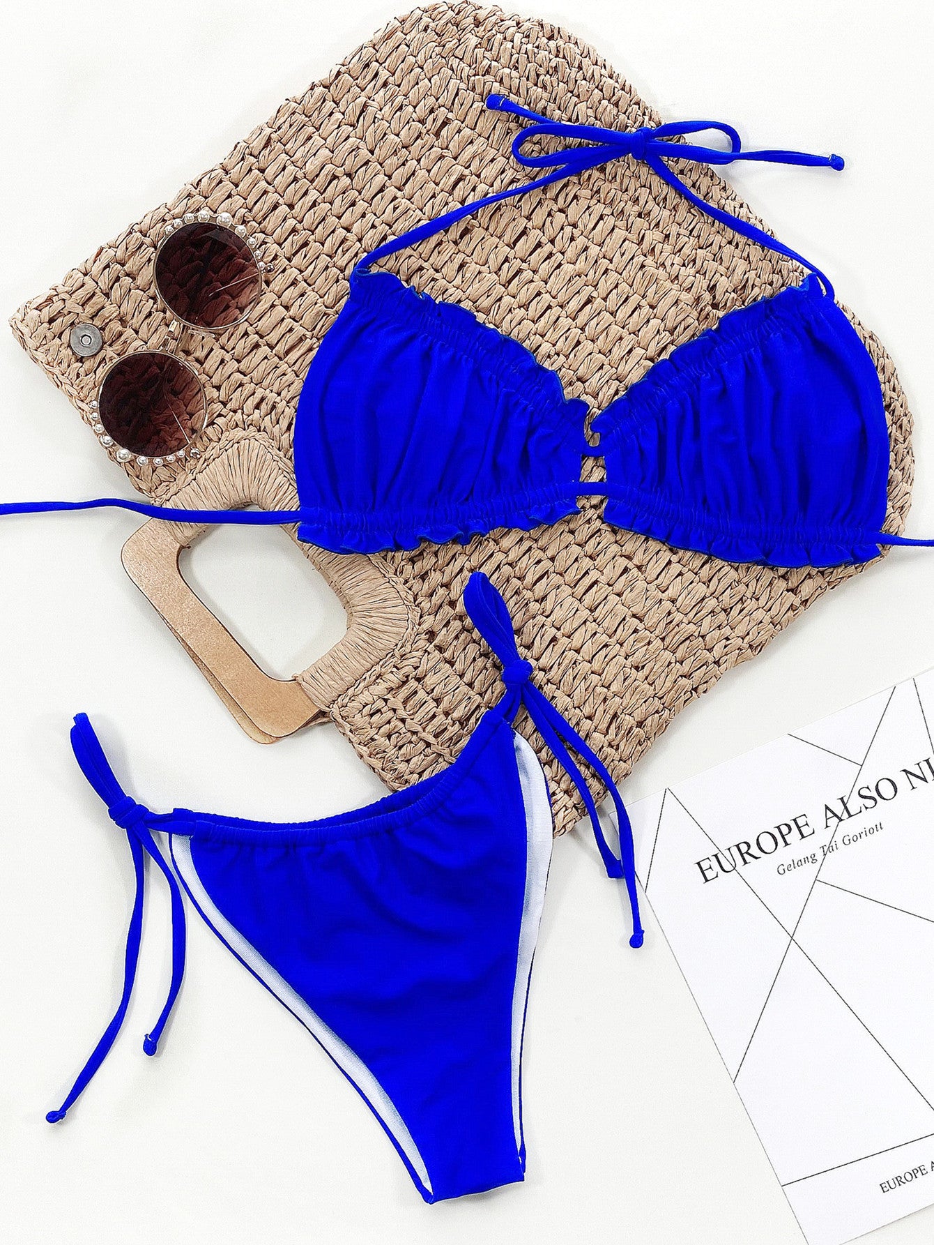 *APP EXCLUSIVE* Ruffle Halter Neck Bikini