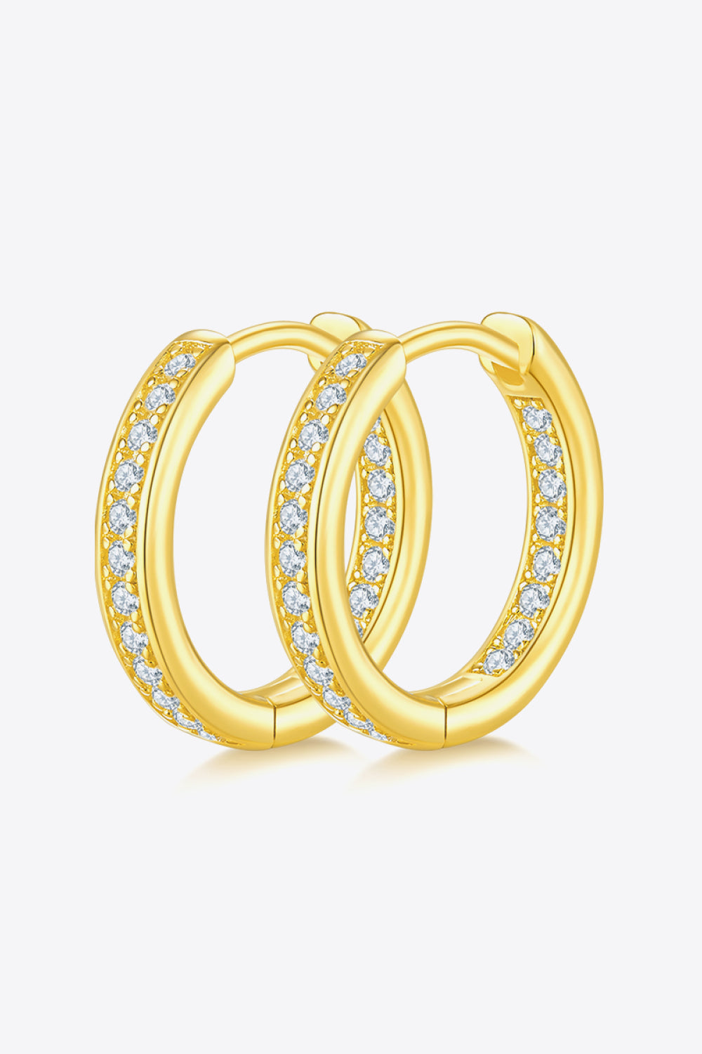*APP EXCLUSIVE* Moissanite 925 Sterling Silver Huggie Earrings