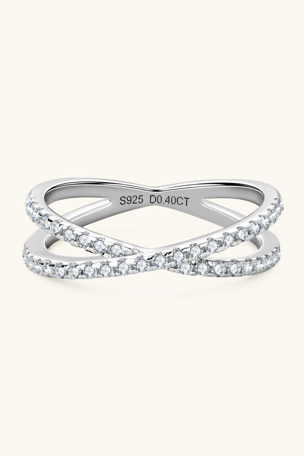 * APP EXCLUSIVE* Moissanite 925 Sterling Silver Infinity Ring