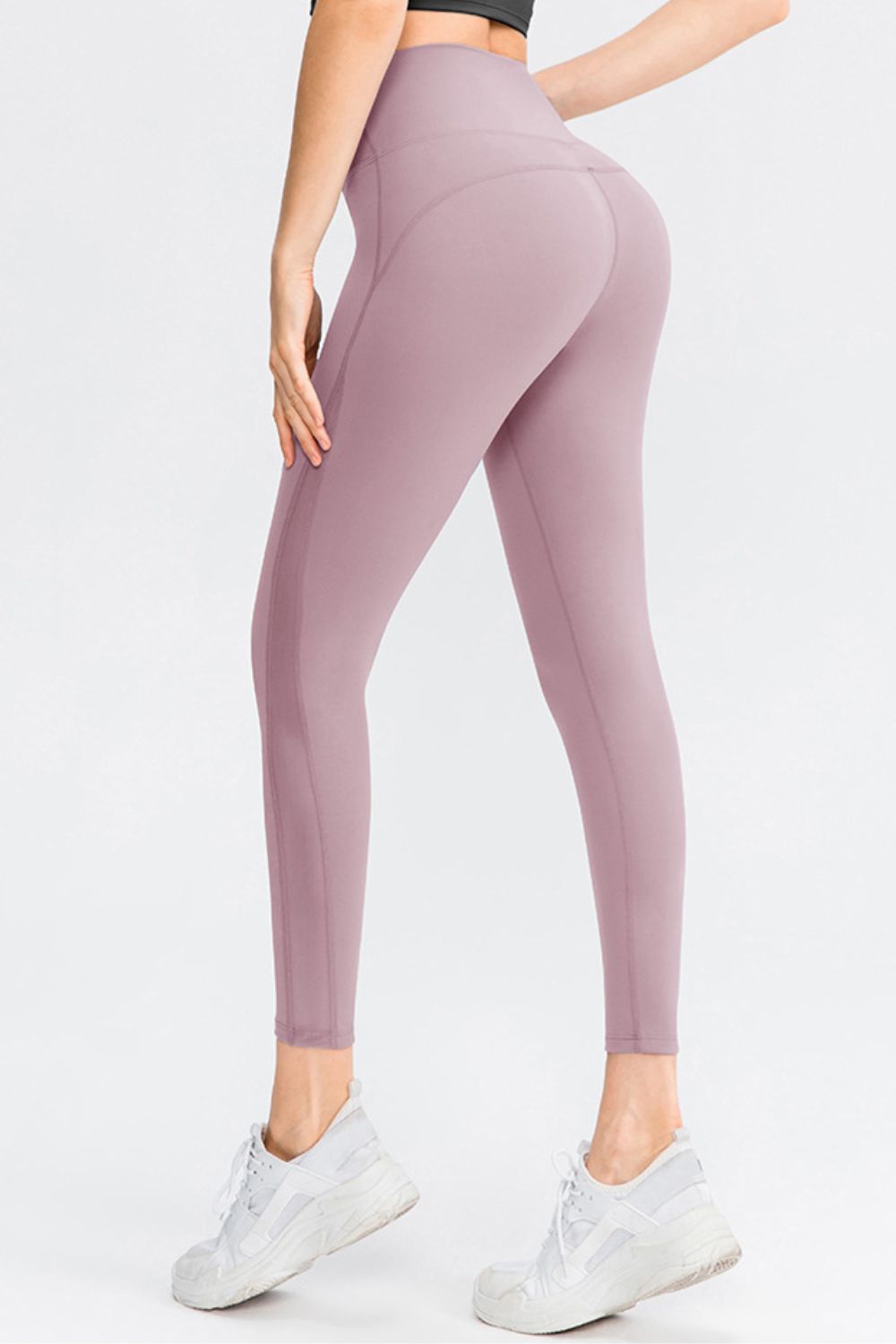 *APP EXCLUSIVE* Wide Waistband Slim Fit Long Sports Pants