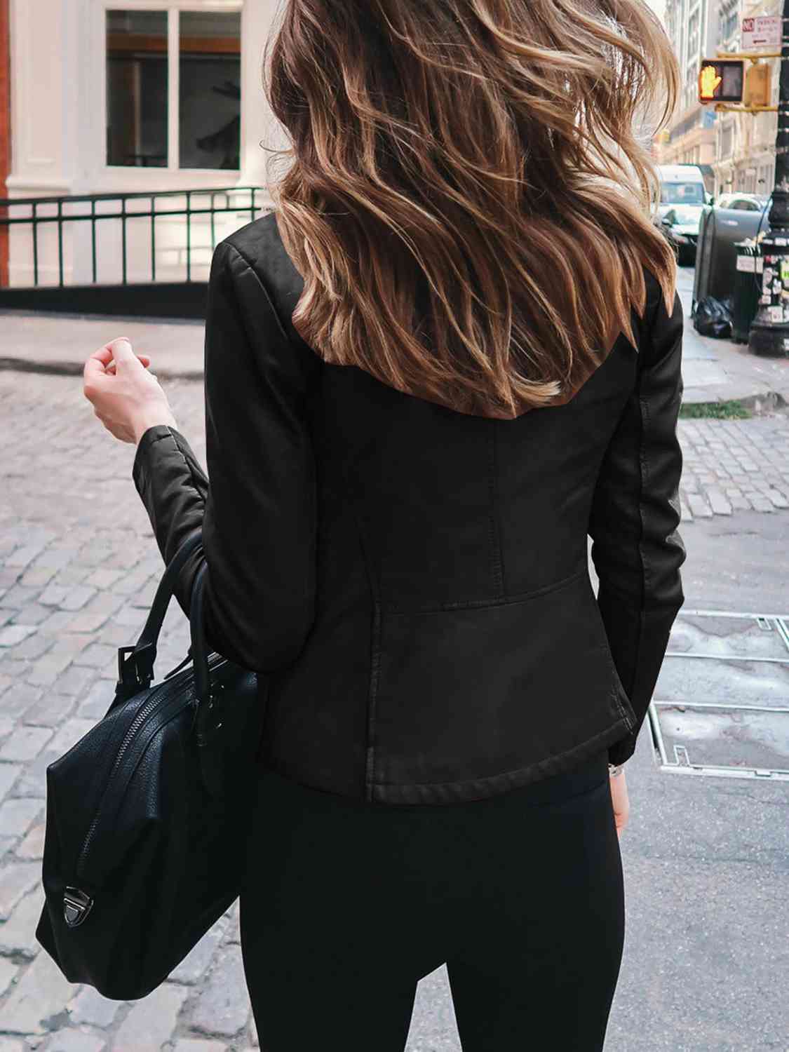 *APP EXCLUSIVE* Mock Neck Zip Up Jacket