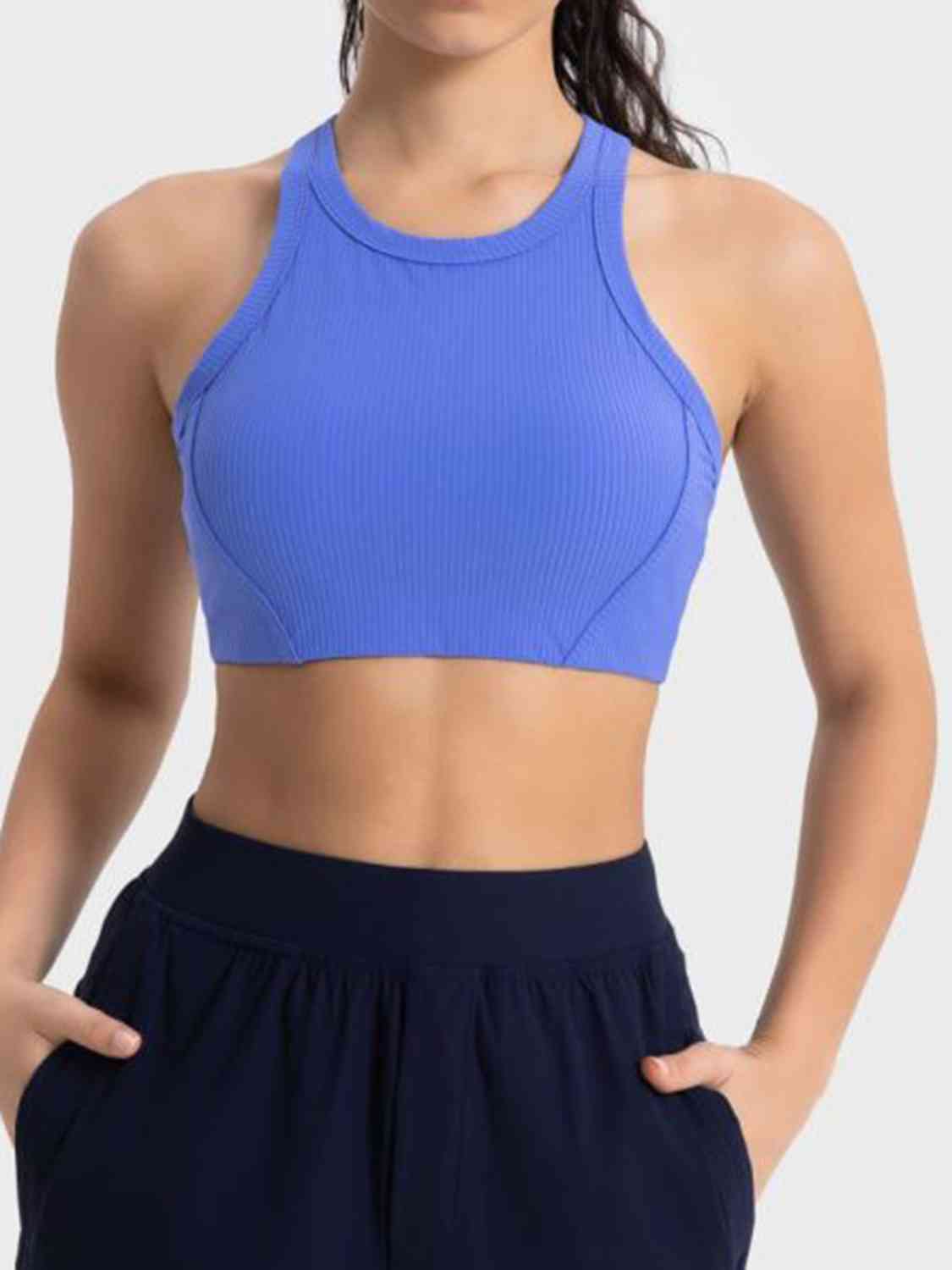 *APP EXCLUSIVE* Wide Strap Cropped Sport Tank