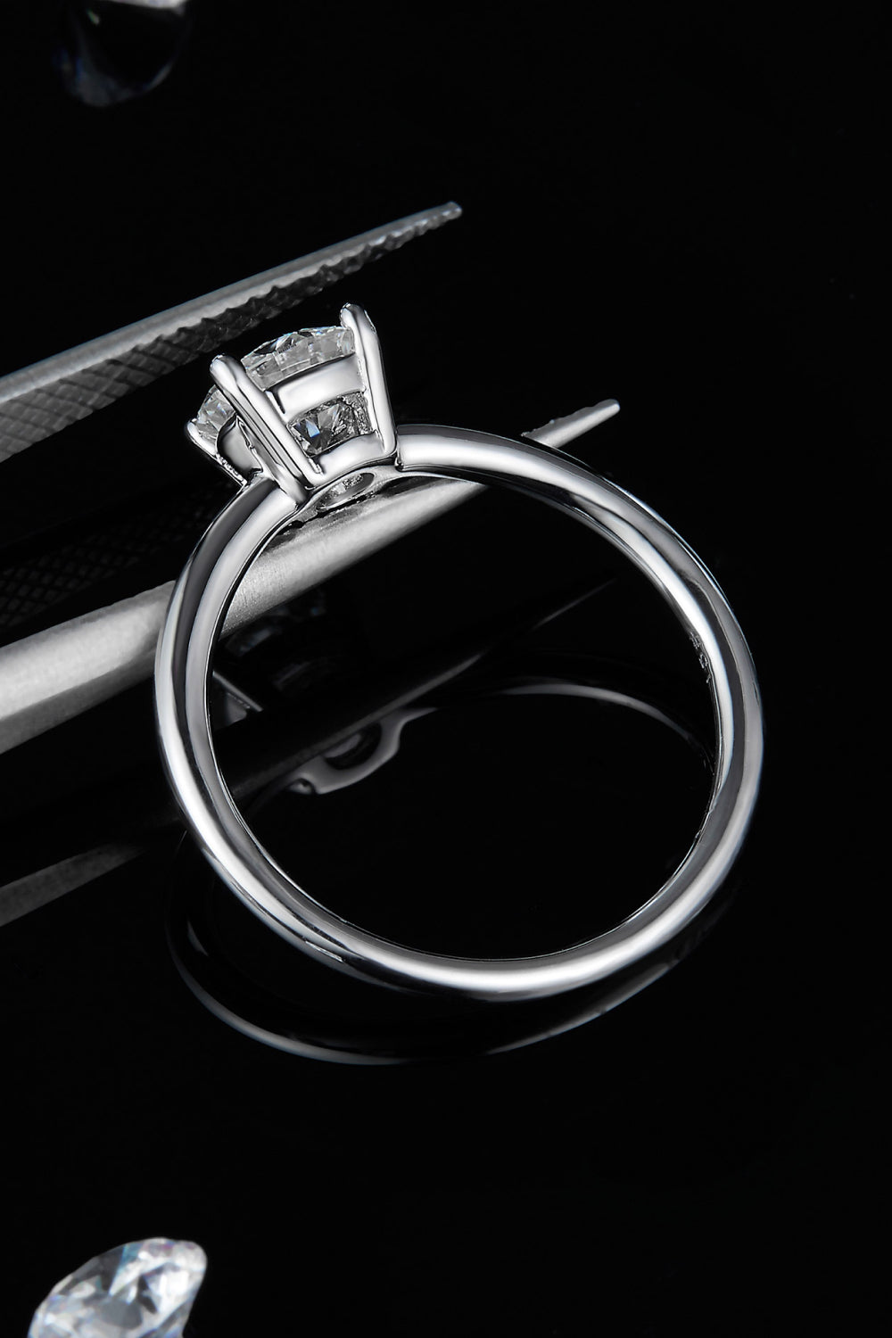 *APP EXCLUSIVE* 1 Carat Moissanite 925 Sterling Silver Solitaire Ring
