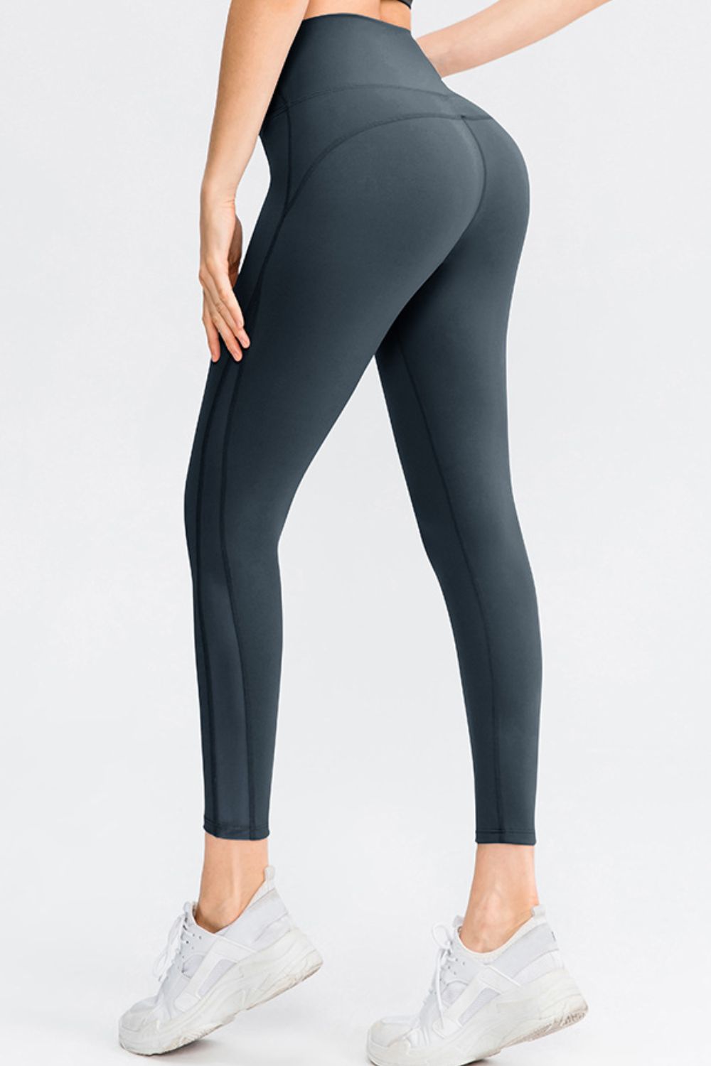 *APP EXCLUSIVE* Wide Waistband Slim Fit Long Sports Pants
