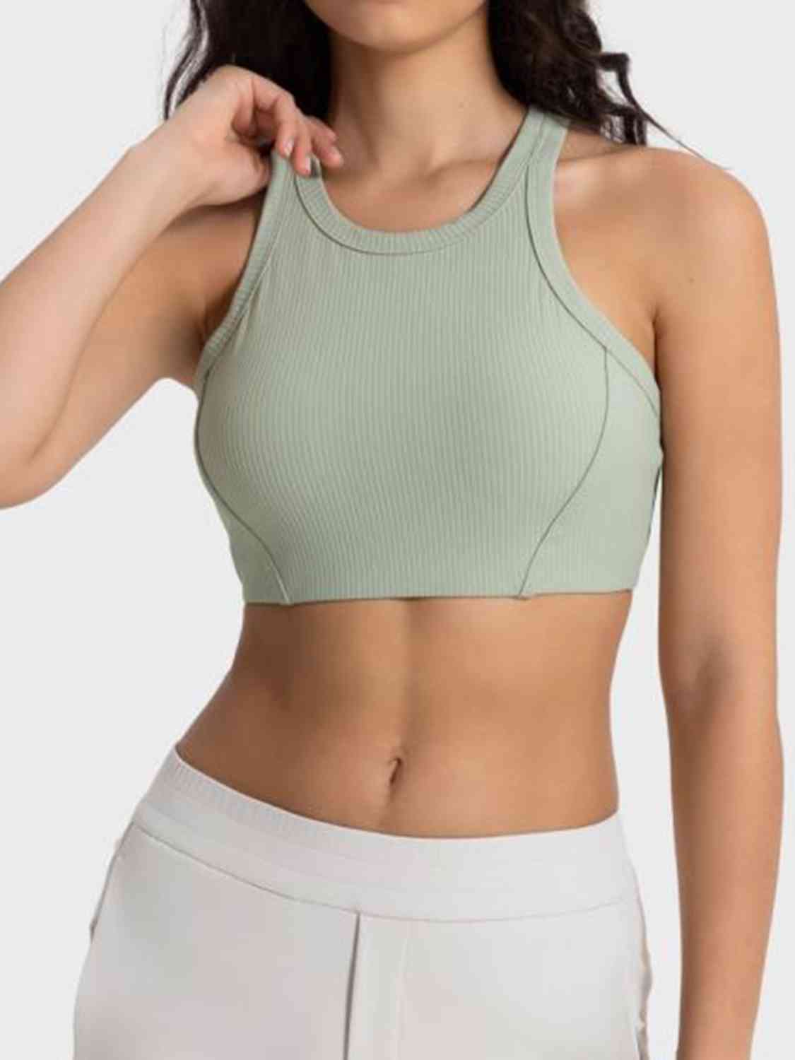*APP EXCLUSIVE* Wide Strap Cropped Sport Tank