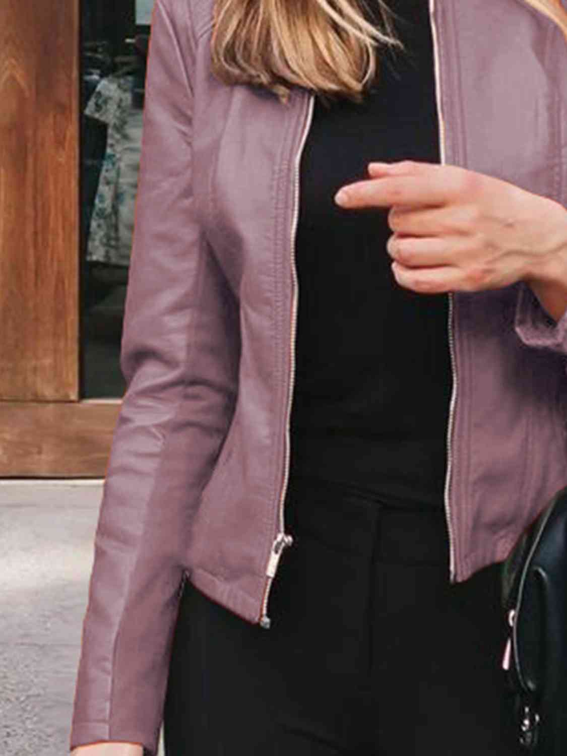 *APP EXCLUSIVE* Mock Neck Zip Up Jacket
