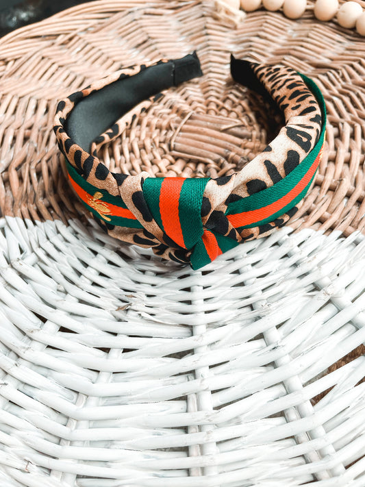 Queen Bee Leopard Headband