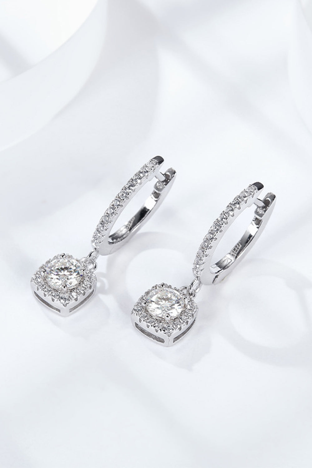 *APP EXCLUSIVE* Moissanite Huggie Drop Earrings