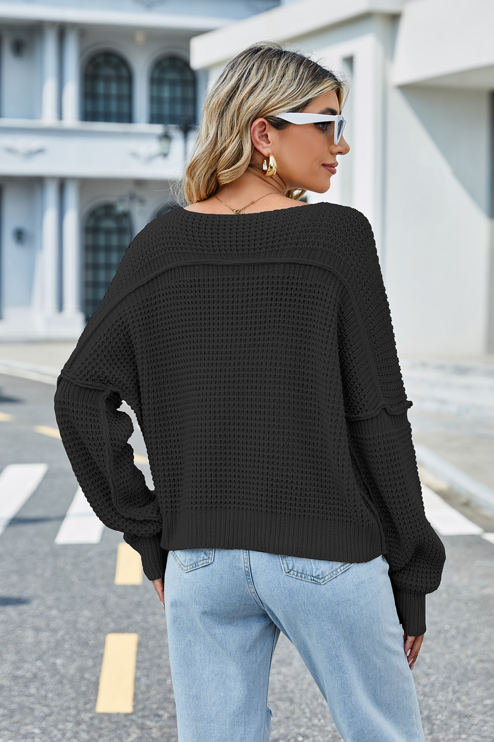 Vneck Long Sleeve Sweater