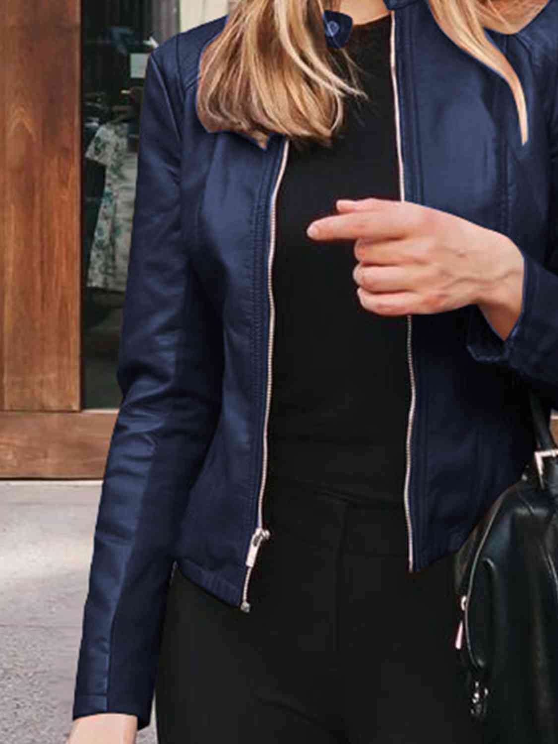 *APP EXCLUSIVE* Mock Neck Zip Up Jacket