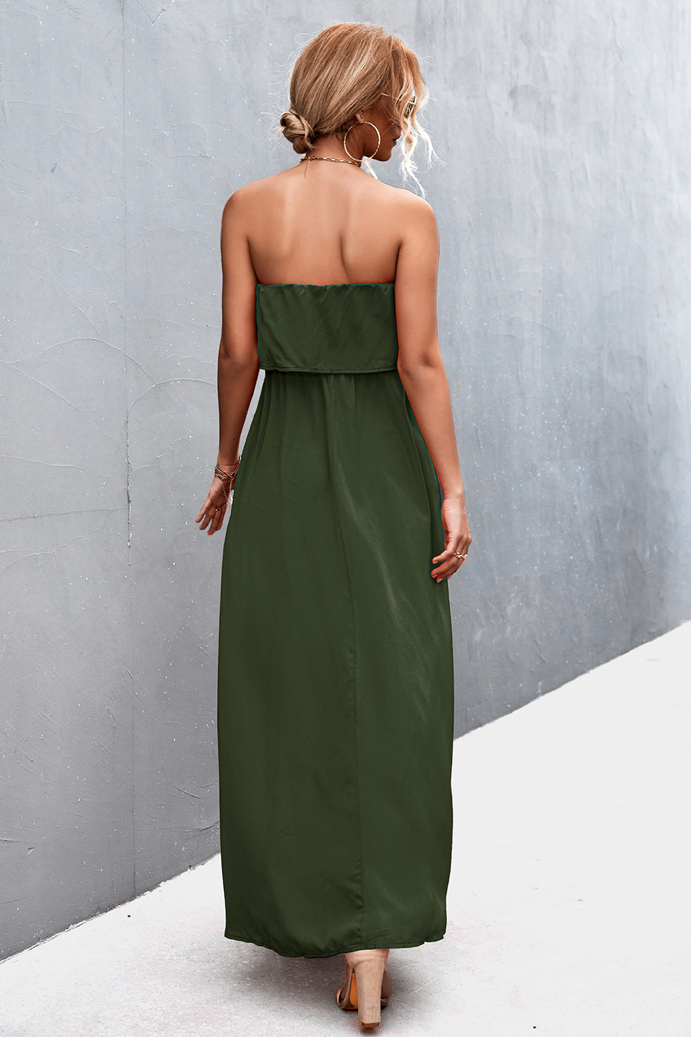*APP EXCLUSIVE* Strapless Split Maxi Dress