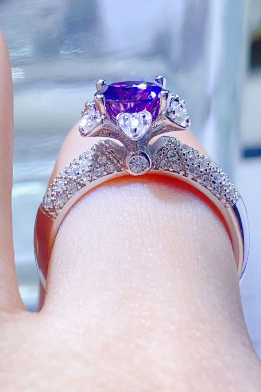 *APP EXCLUSIVE* 1 Carat Moissanite 925 Sterling Silver Ring