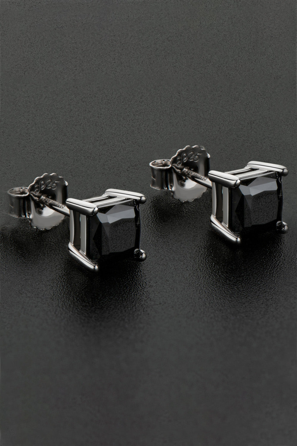 *APP EXCLUSIVE* 925 Sterling Silver Square Moissanite Stud Earrings