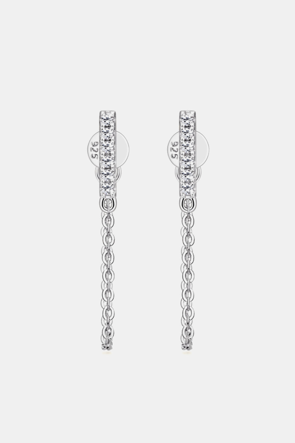 *APP EXCLUSIVE* Moissanite 925 Sterling Silver Connected Earrings