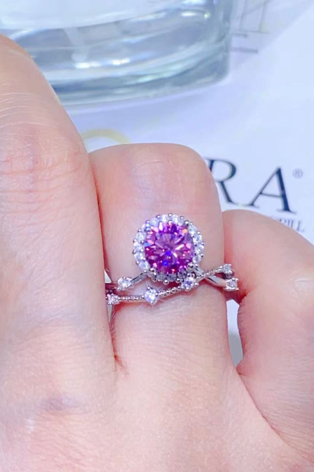 *APP EXCLUSIVE* 1 Carat Moissanite 925 Sterling Silver Ring