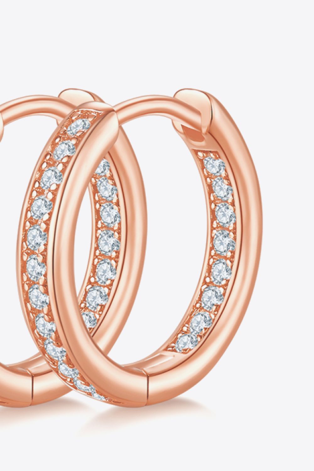 *APP EXCLUSIVE* Moissanite 925 Sterling Silver Huggie Earrings