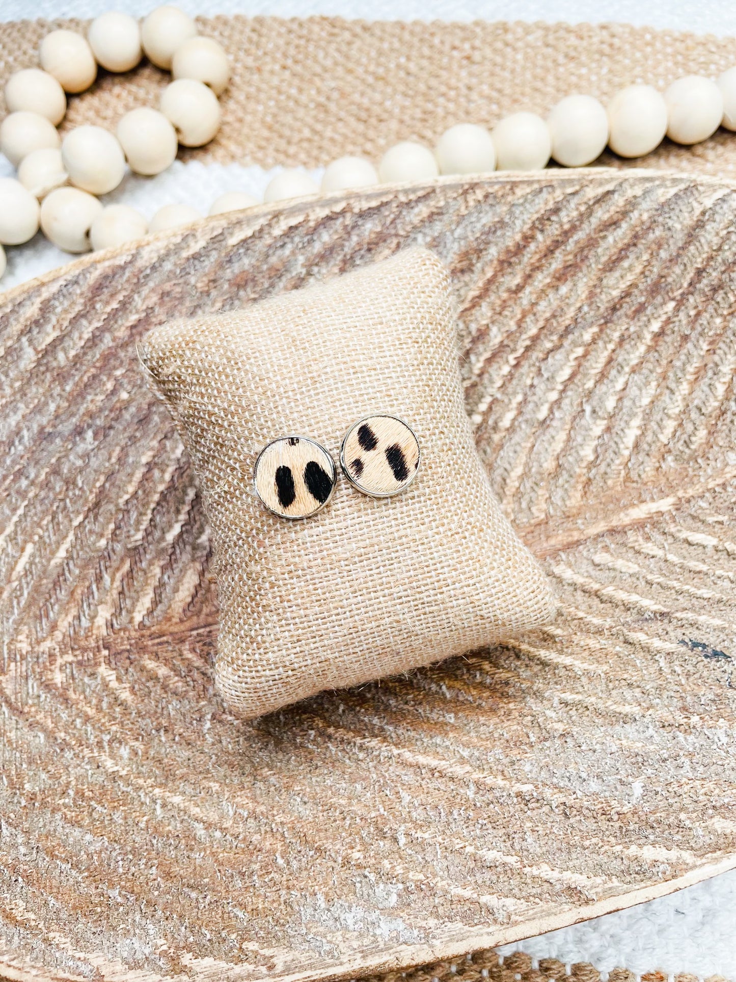 Cheetah Flat Studs