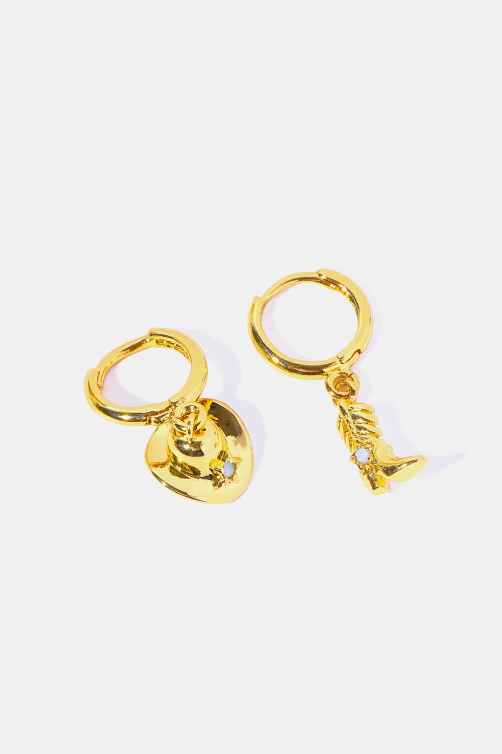 *APP EXCLUSIVE* Hat & Boot Copper 14K Gold Plated Earrings