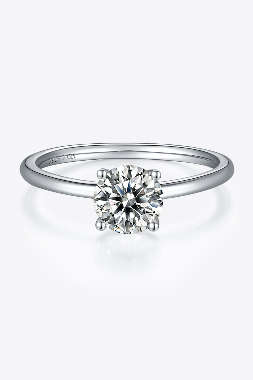 *APP EXCLUSIVE* 1 Carat Moissanite 925 Sterling Silver Solitaire Ring