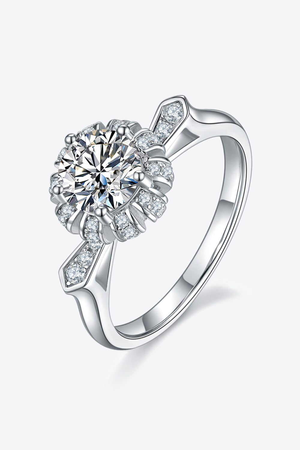 *APP EXCLUSIVE* 1 Carat Moissanite 925 Sterling Silver Ring