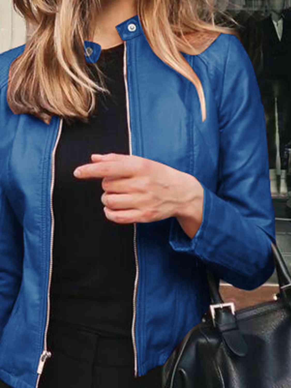 *APP EXCLUSIVE* Mock Neck Zip Up Jacket