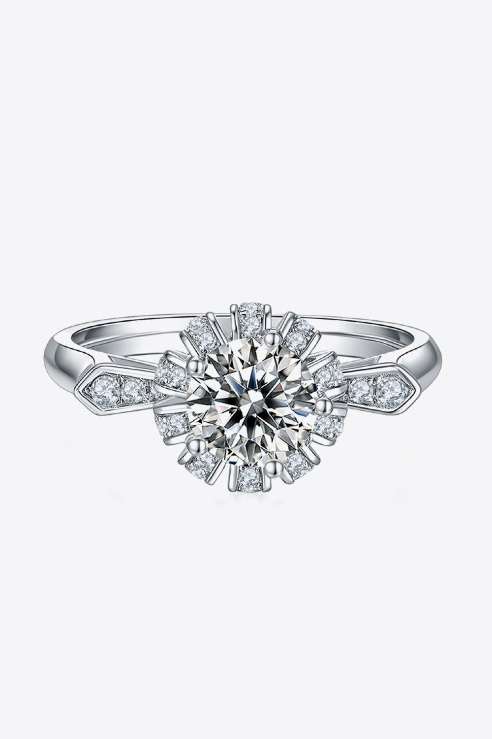 *APP EXCLUSIVE* 1 Carat Moissanite 925 Sterling Silver Ring
