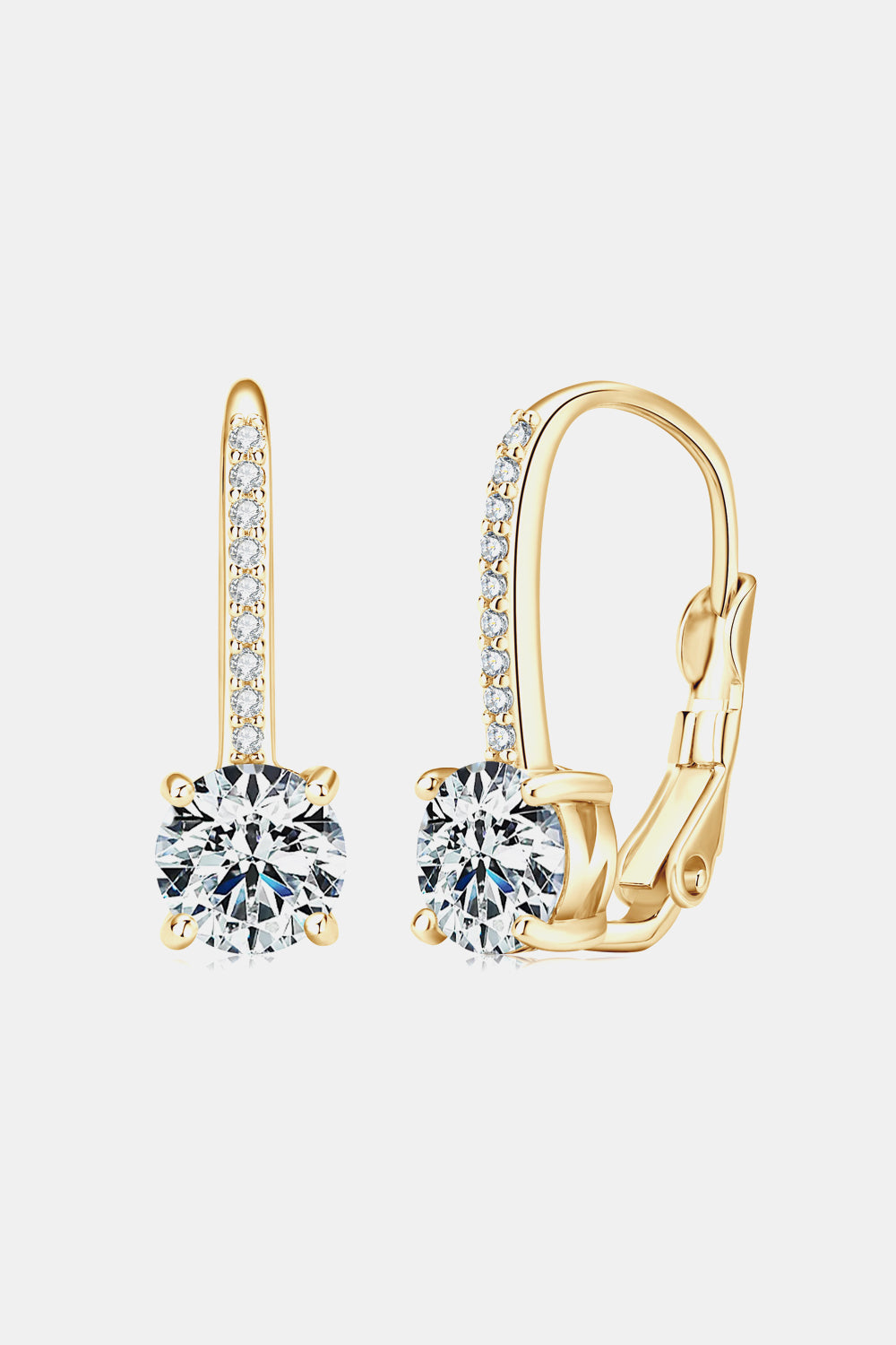 * APP EXCLUSIVE* 2 Carat Moissanite 925 Sterling Silver Earrings