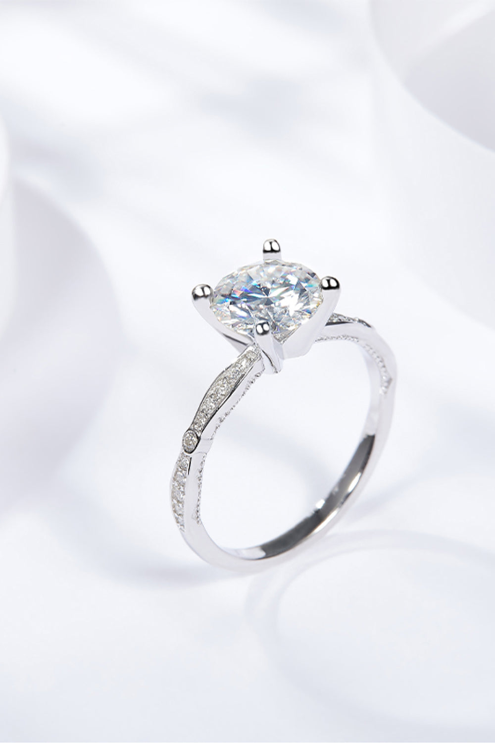 *APP EXCLUSIVE* 1.5 Carat Moissanite Side Stone Ring