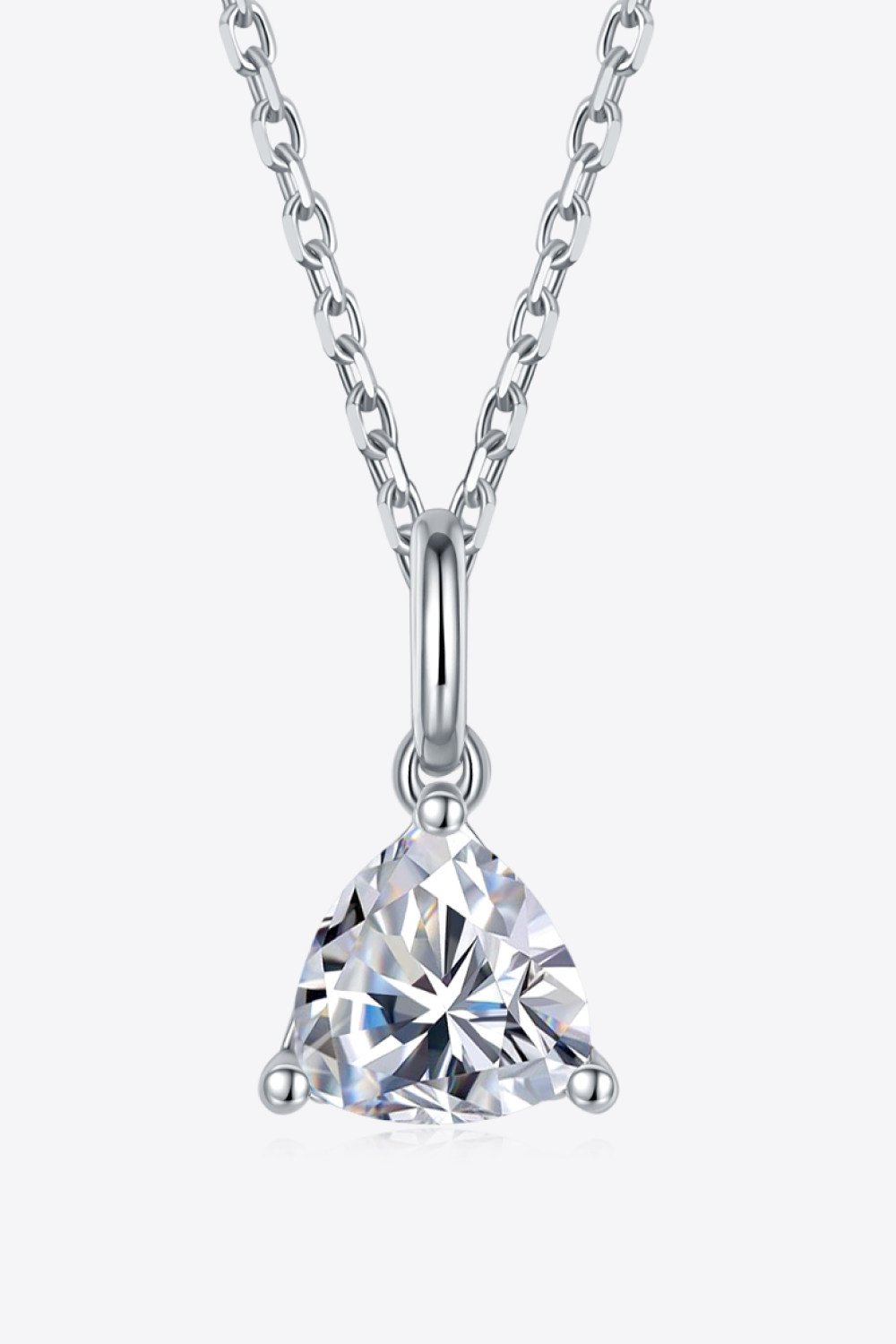 *APP EXCLUSIVE* 1 Carat Moissanite Pendant 925 Sterling Silver Necklace